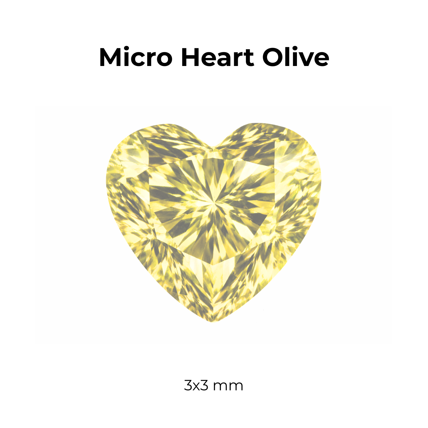 Micro Cubic Zirconia – Heart