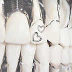 18K Gold Tooth Gem – Hollow Heart