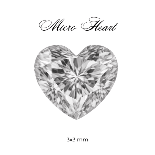 Micro Cubic Zirconia – Heart