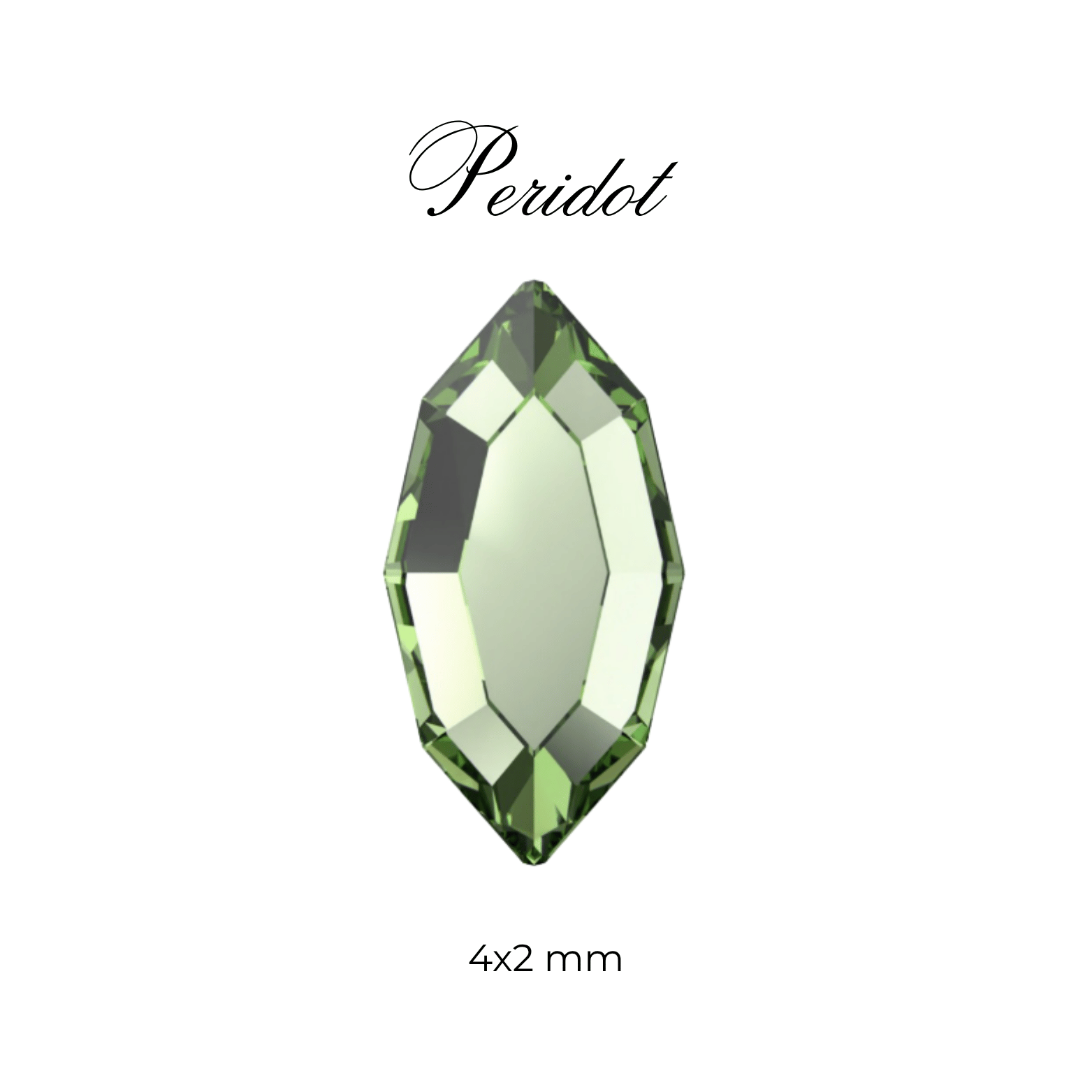Navette Tooth Gem - Swarovski & Preciosa