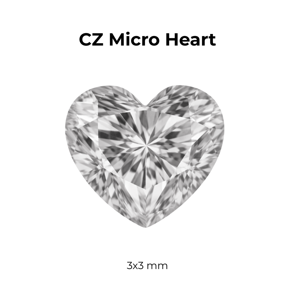 Micro Cubic Zirconia – Heart