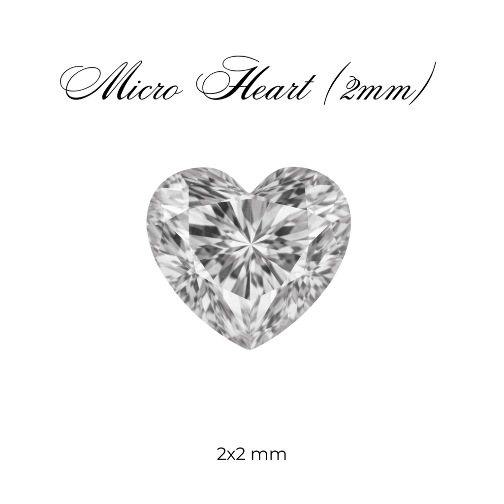 Micro Cubic Zirconia – Heart