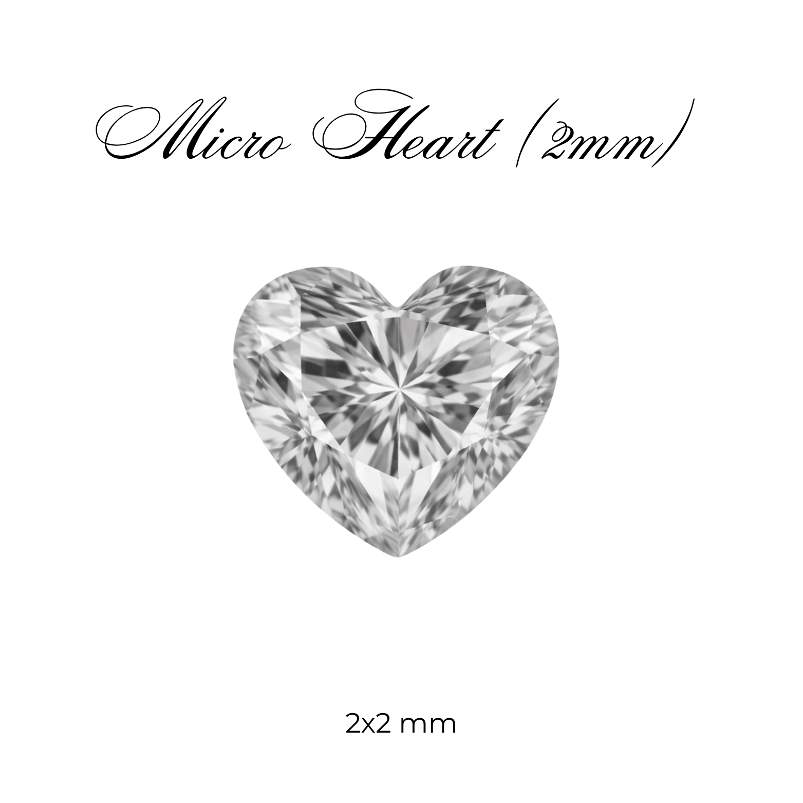 Micro Cubic Zirconia – Heart