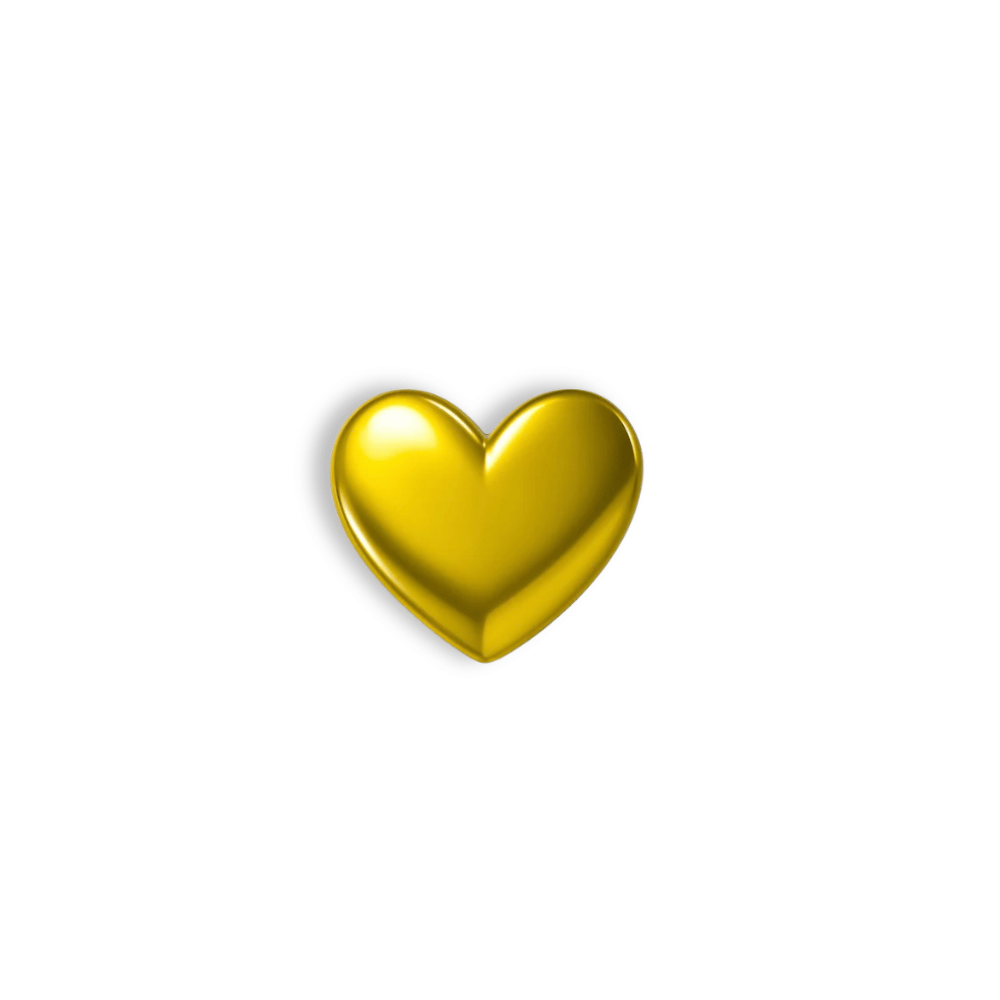 18K Gold Tooth Gem – Heart