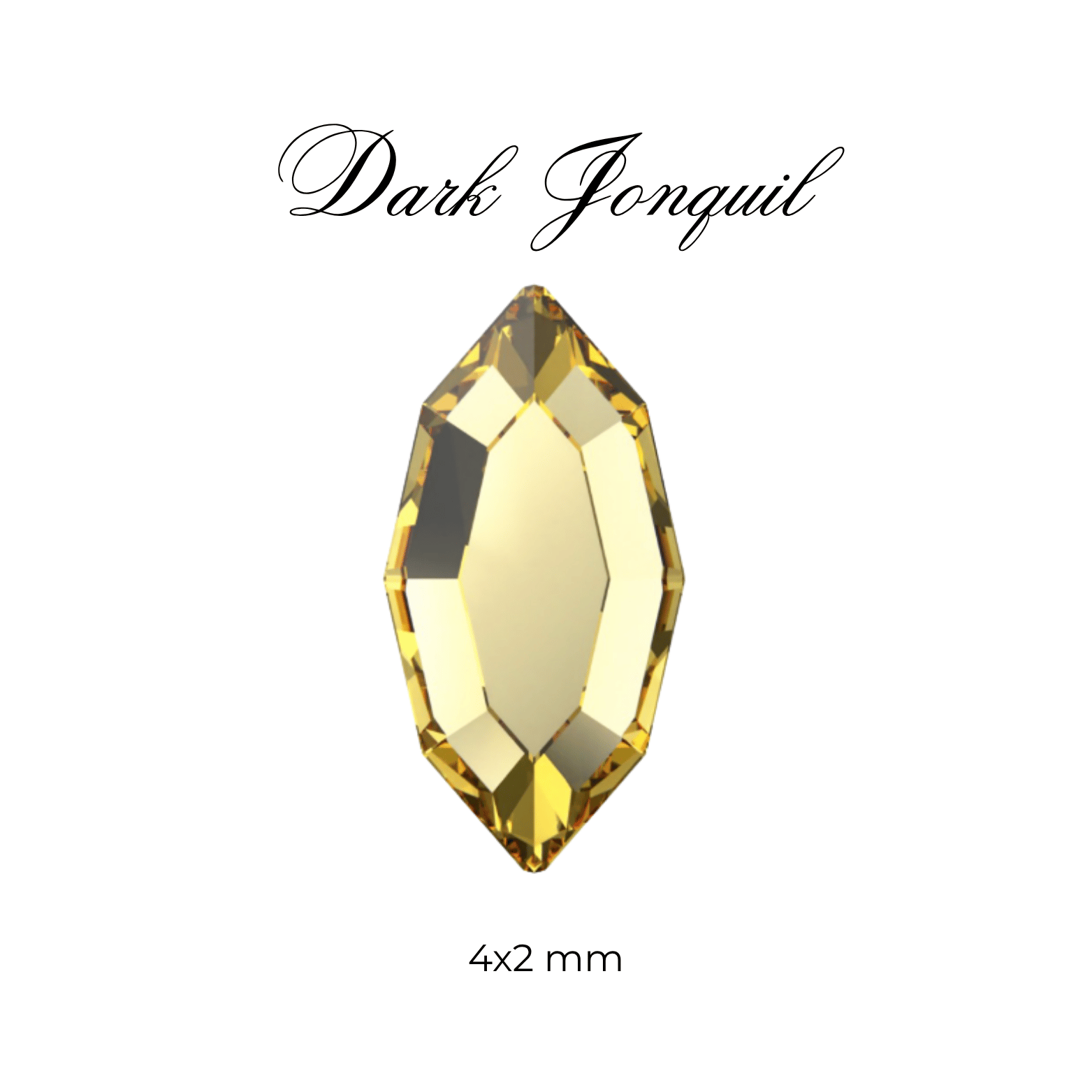Navette Tooth Gem - Swarovski & Preciosa