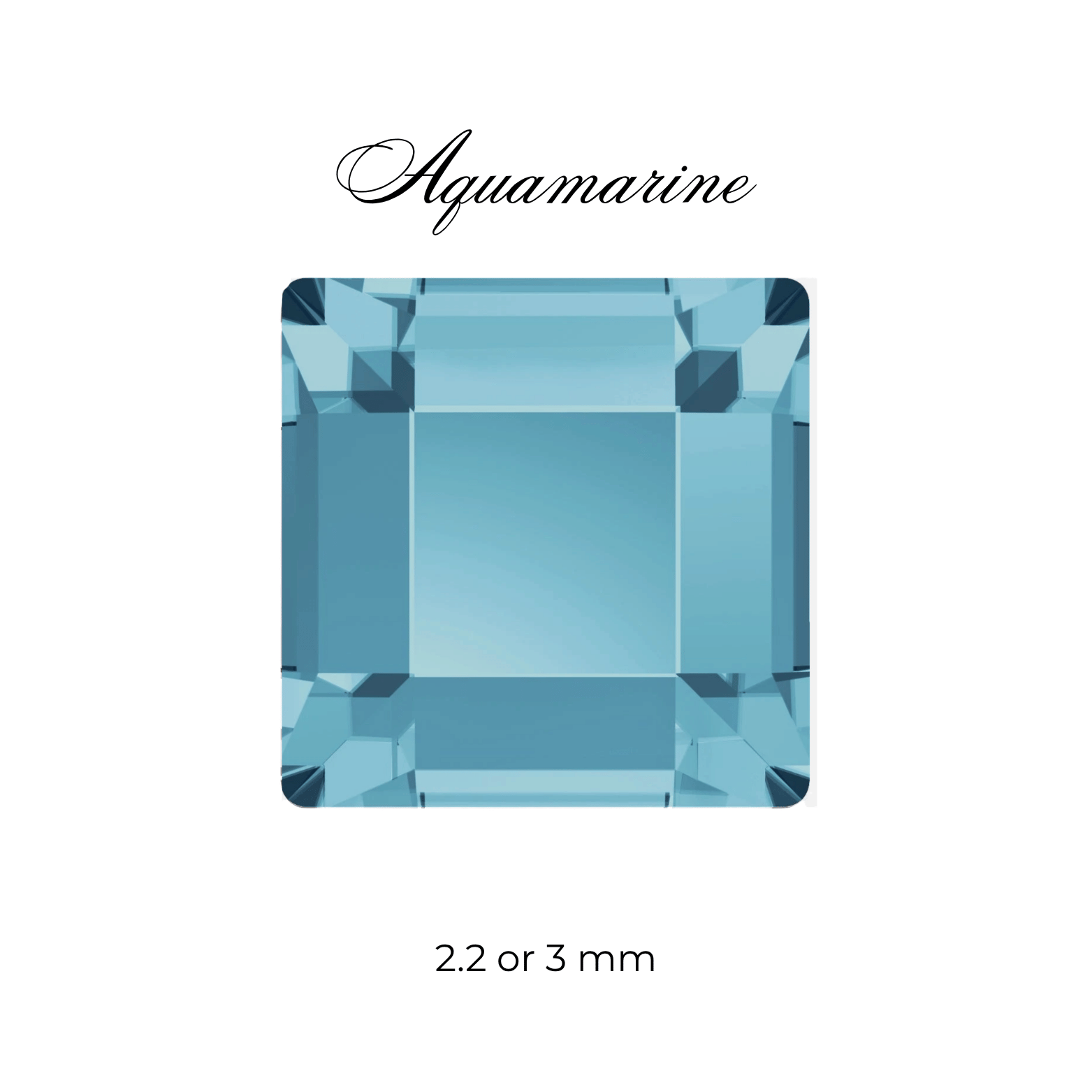 Swarovski Square Tooth Gem
