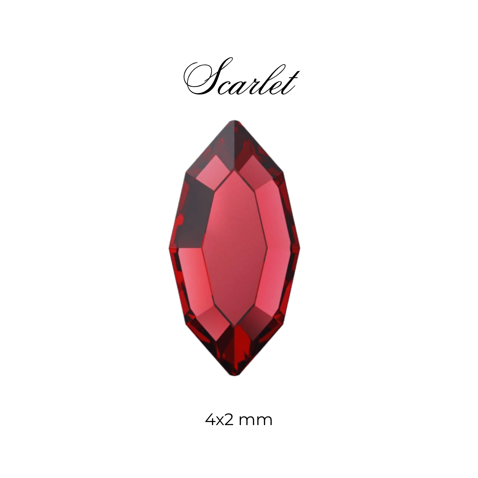 Navette Tooth Gem - Swarovski & Preciosa