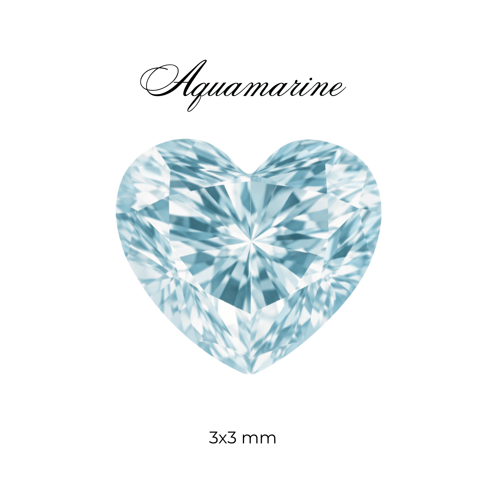 Micro Cubic Zirconia – Heart