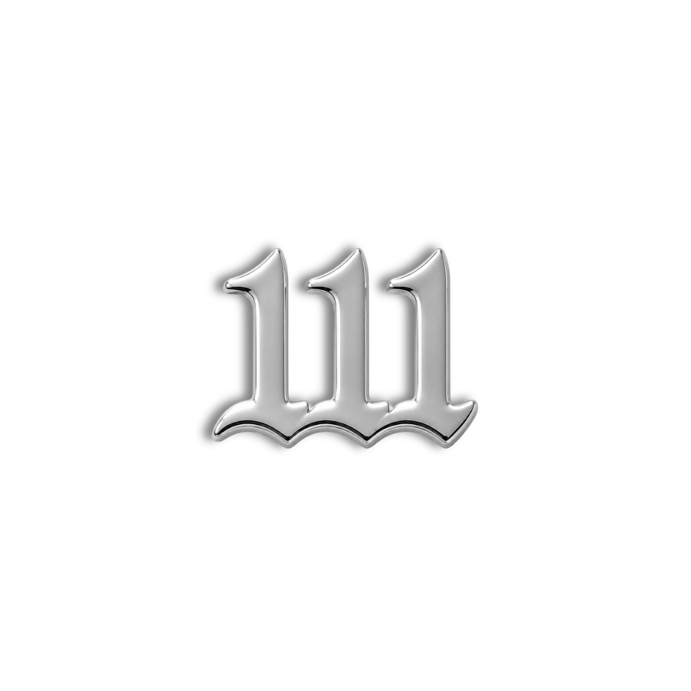 18K Gold Tooth Gem – 111 Angel Number