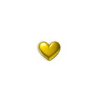 18K Gold Zahn-Charm – Herz