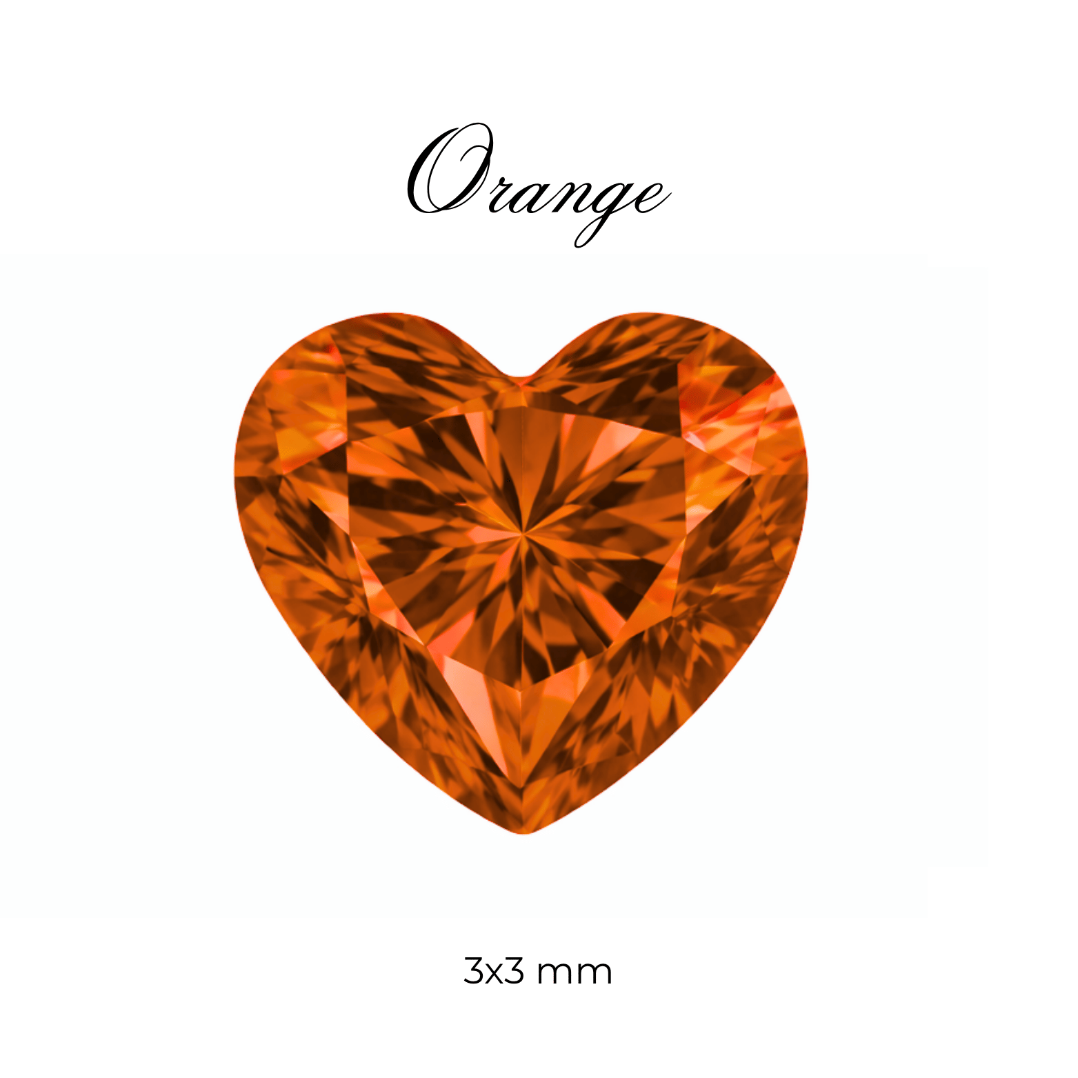 Micro Cubic Zirconia – Heart