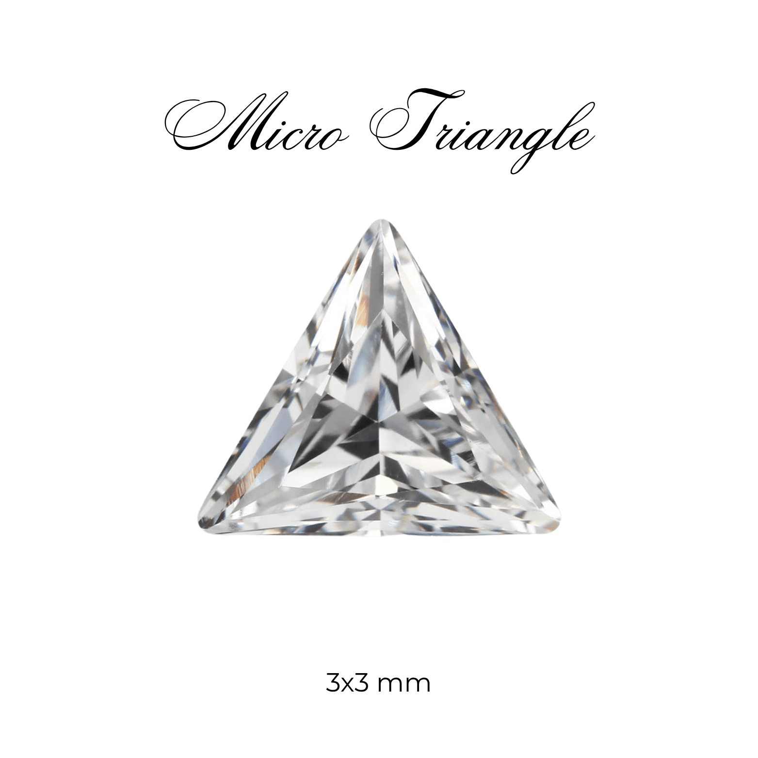 Micro Cubic Zirconia – Triangle