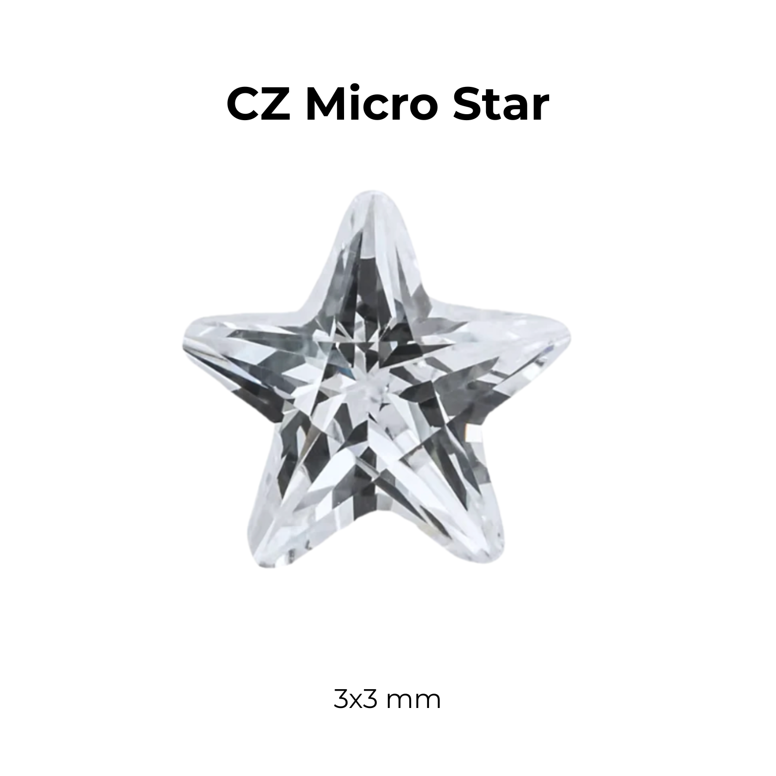 Micro Cubic Zirconia – Star