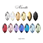 Navette-Zahnstein – Swarovski & Preciosa