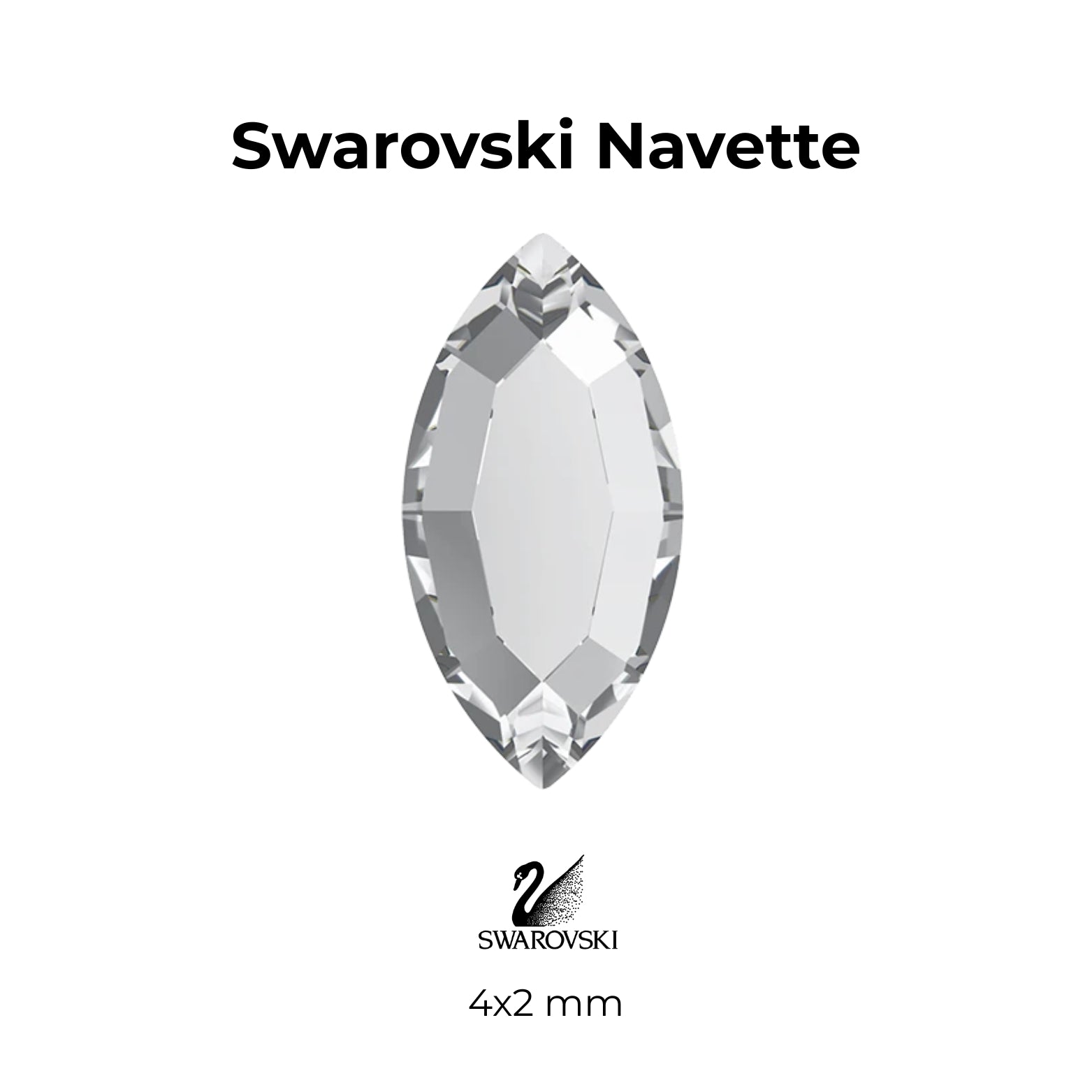 Swarovski® Navette Flatback Crystals