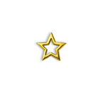 18K Gold Tooth Gem – Hollow Star
