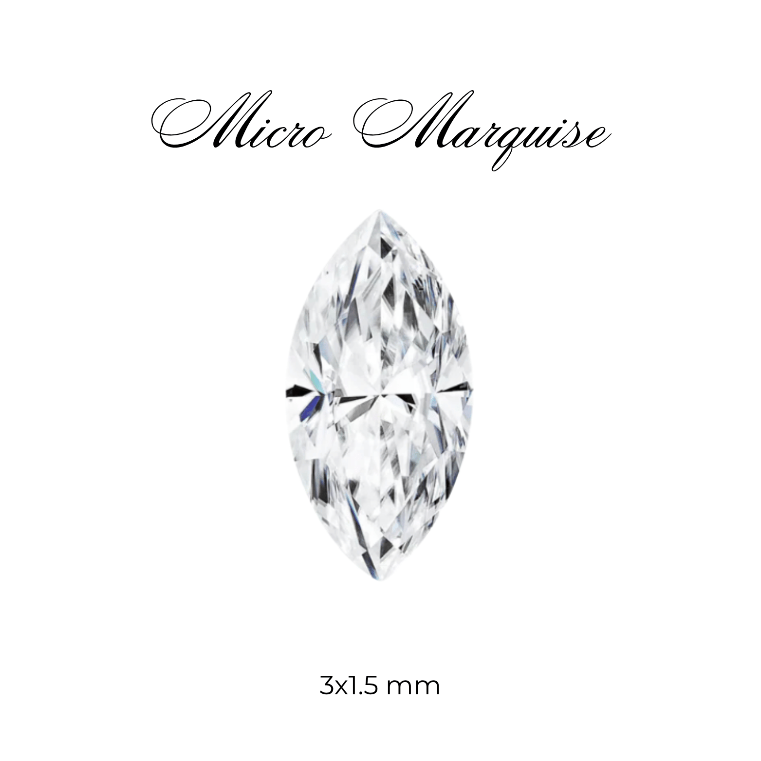 Micro Cubic Zirconia – Marquise