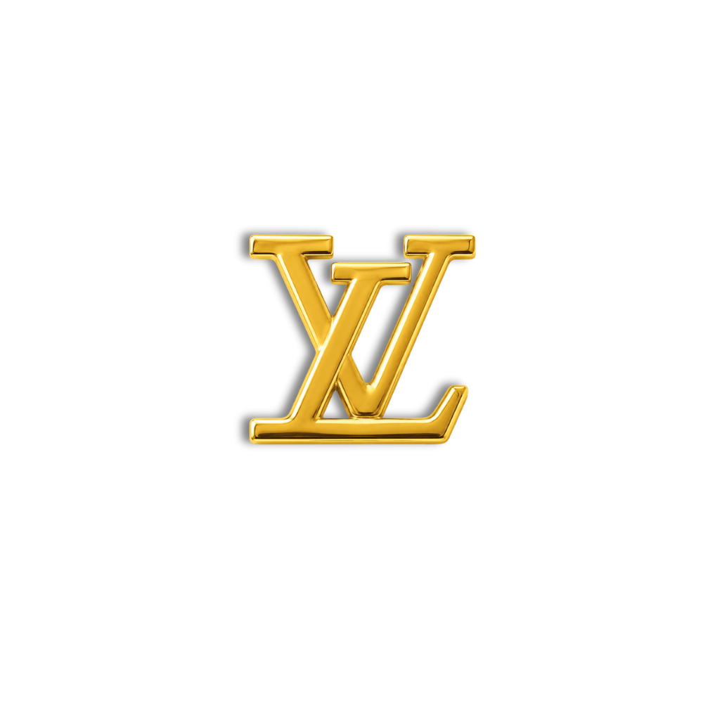 18K Gold Tooth Gem – LV Logo