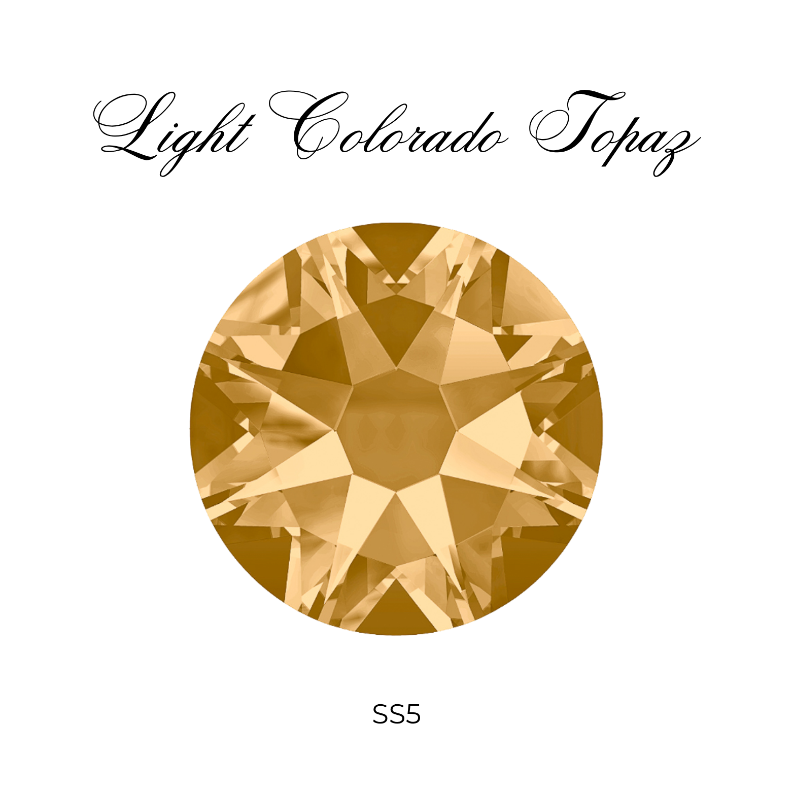 Round Colors Medium (SS5) Tooth Gem - Swarovski & Preciosa