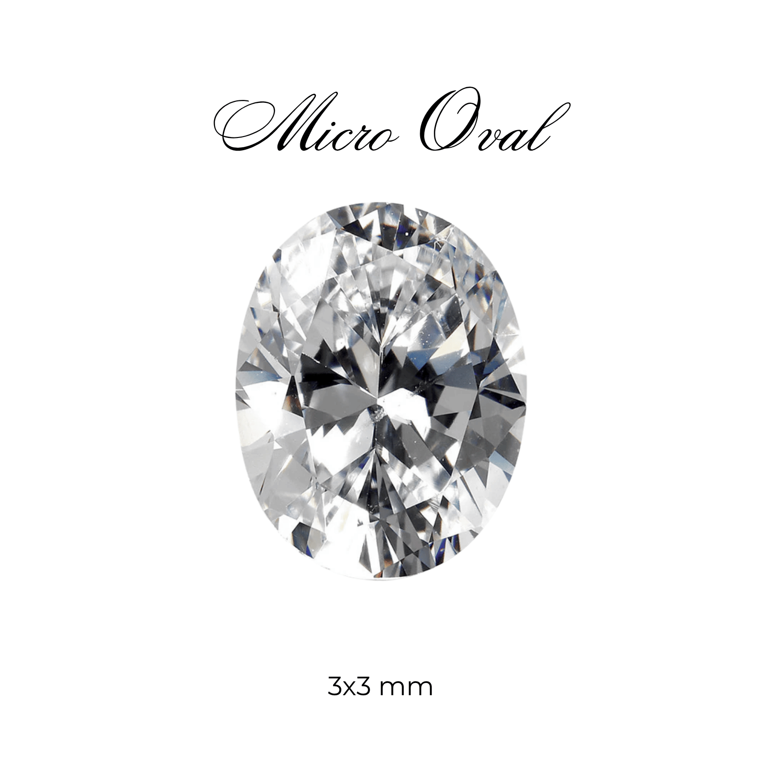 Micro Cubic Zirconia – Oval