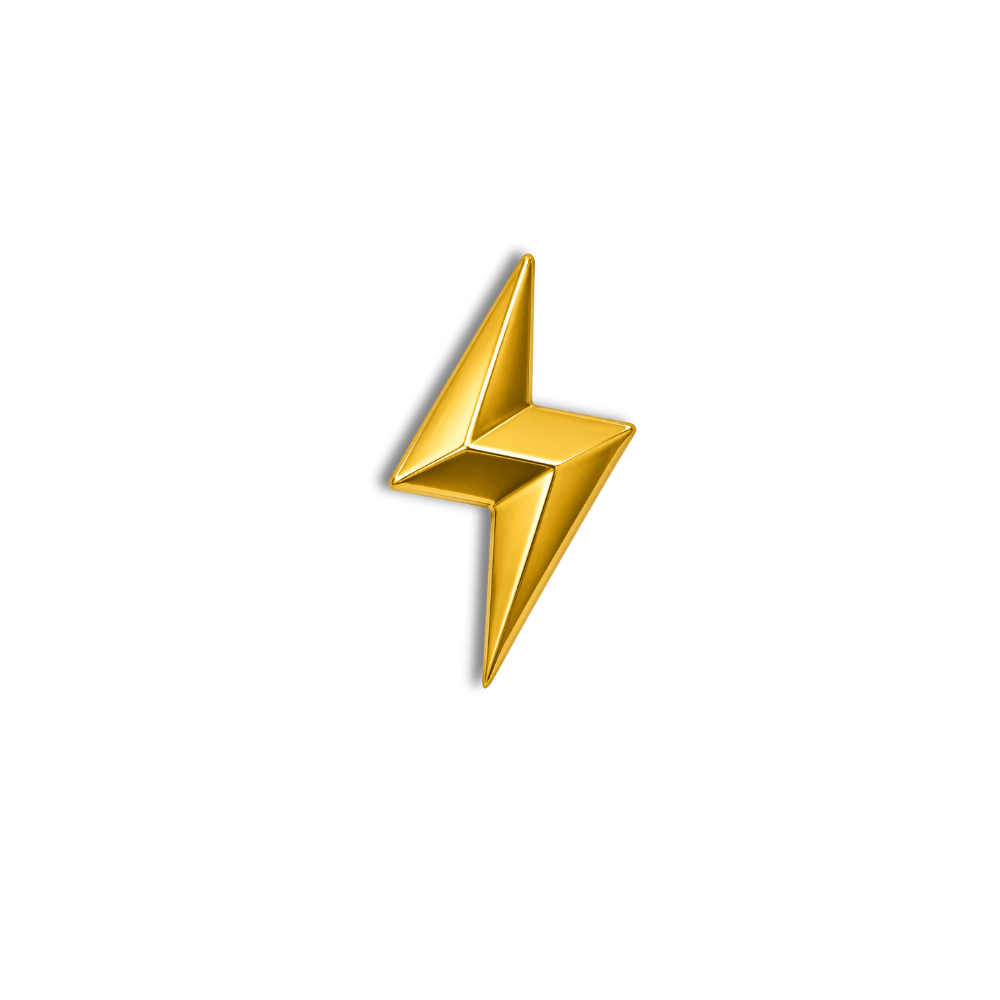 18K Gold Tooth Gem – Bolt