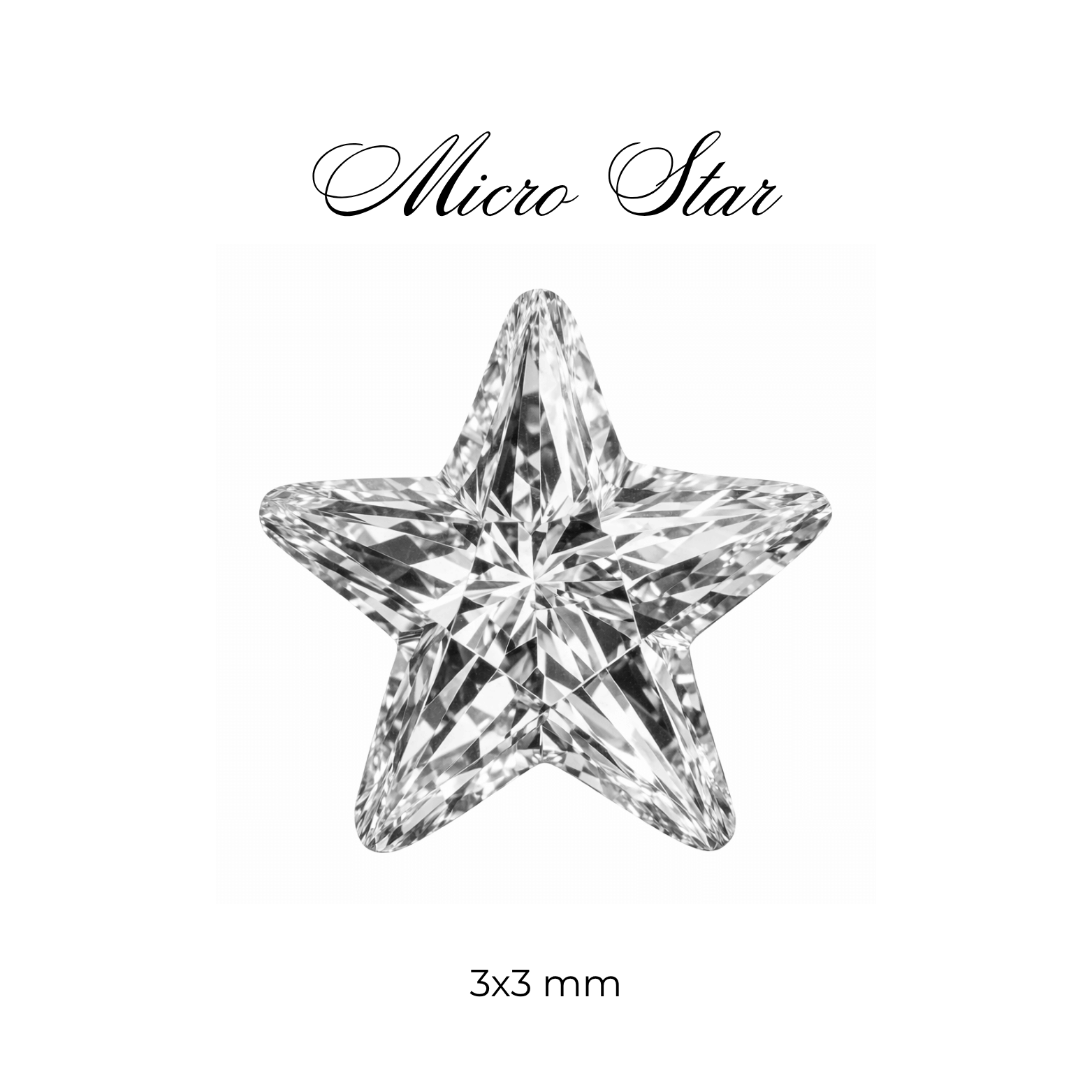 Micro Cubic Zirconia – Star