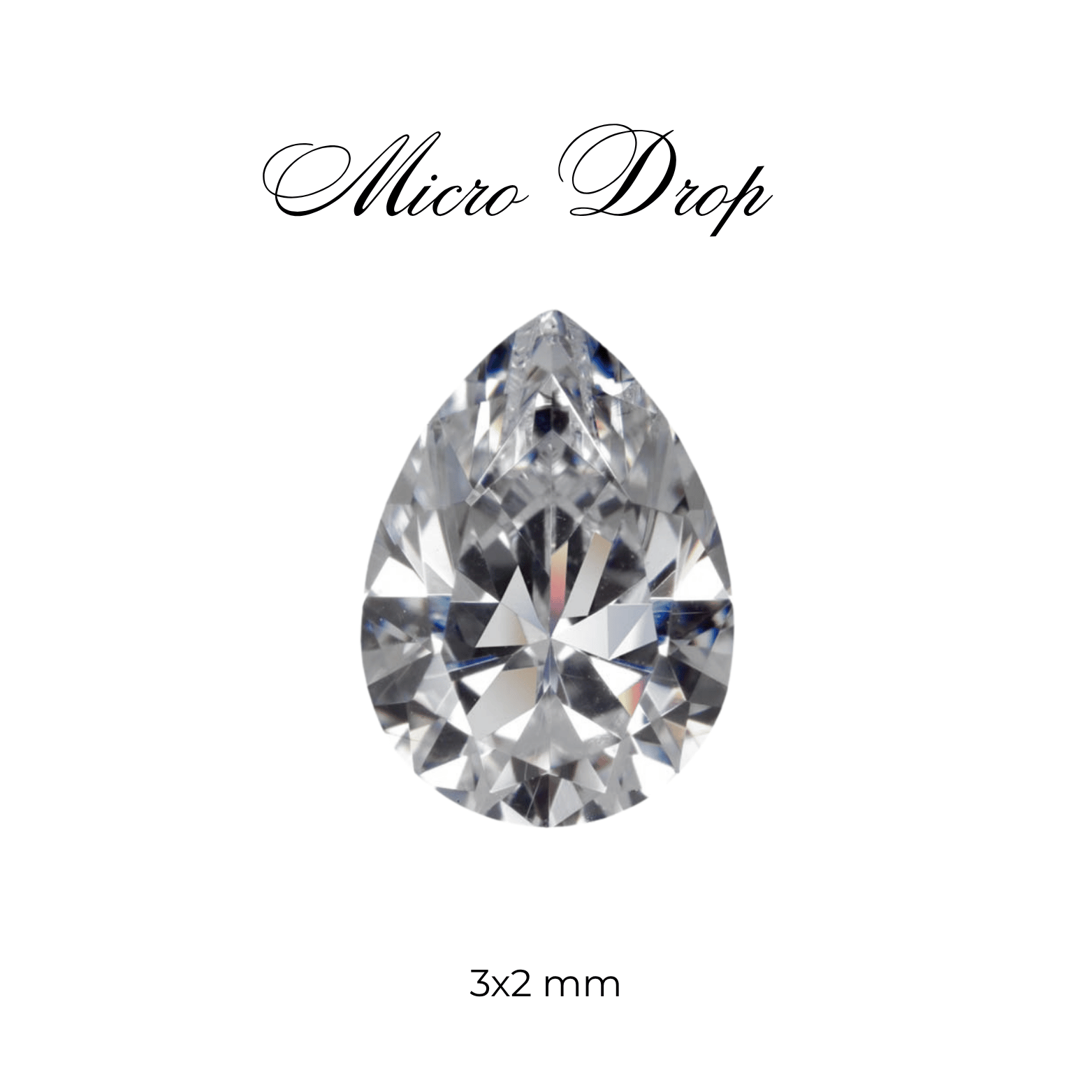 Micro Cubic Zirconia - Drop
