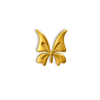 18K Gold Tooth Gems – Ribbon Butterfly