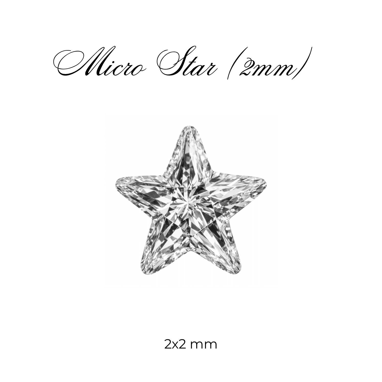 Micro Cubic Zirconia – Star