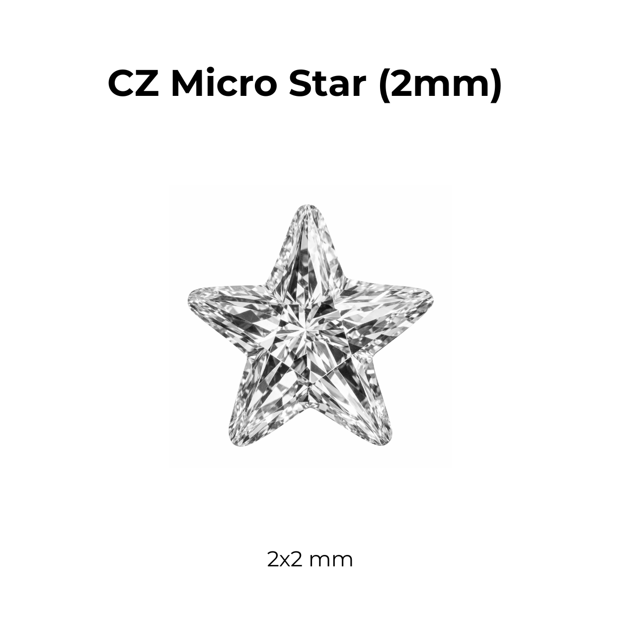 Micro Cubic Zirconia – Star