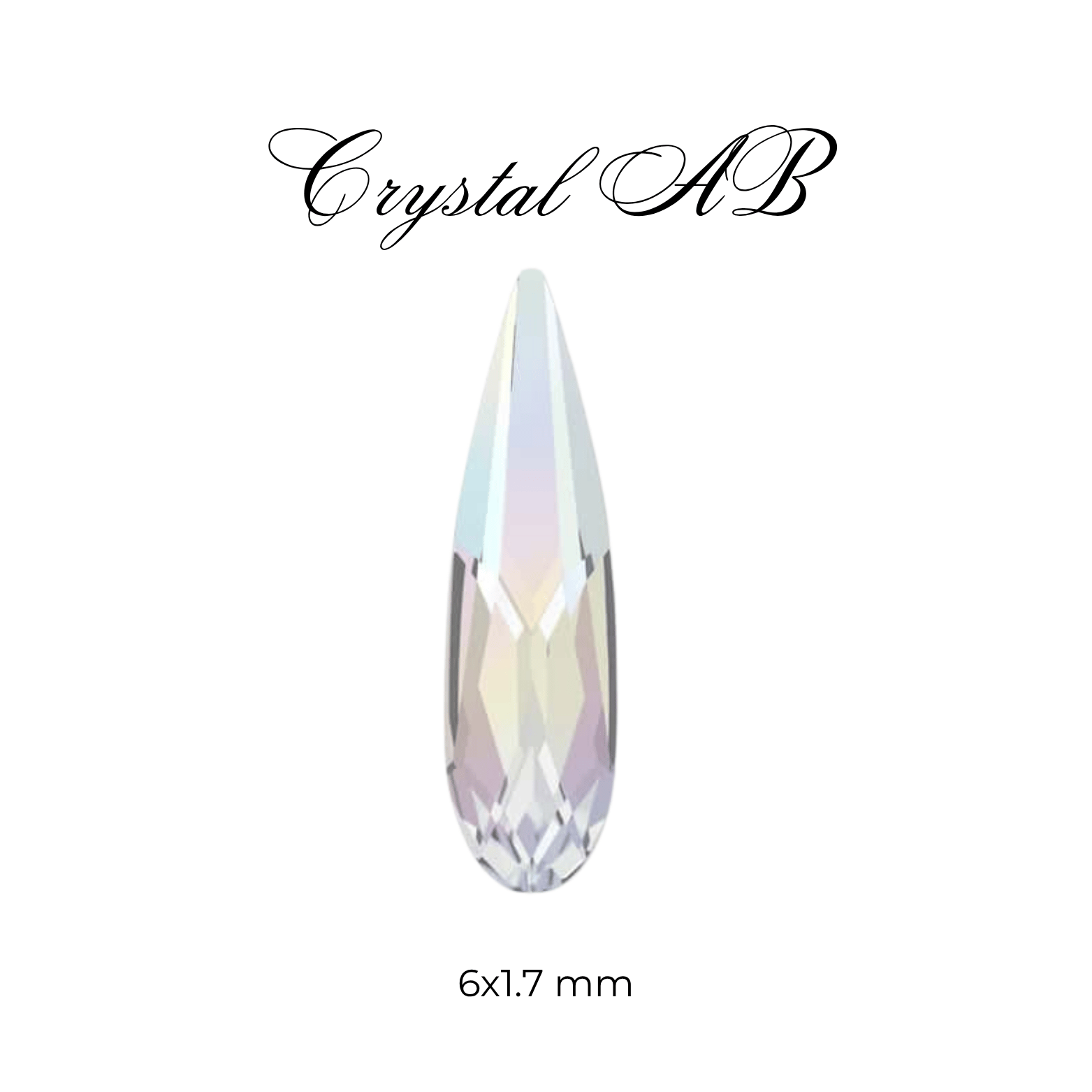 Swarovski Raindrop Tooth Gem
