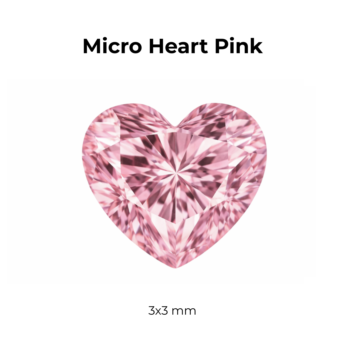 Micro Cubic Zirconia – Heart