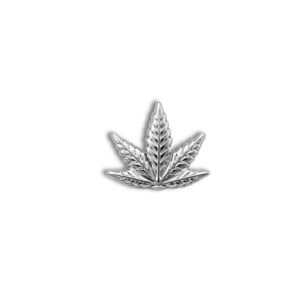 18K Gold Tooth Gem – Weed Leaf