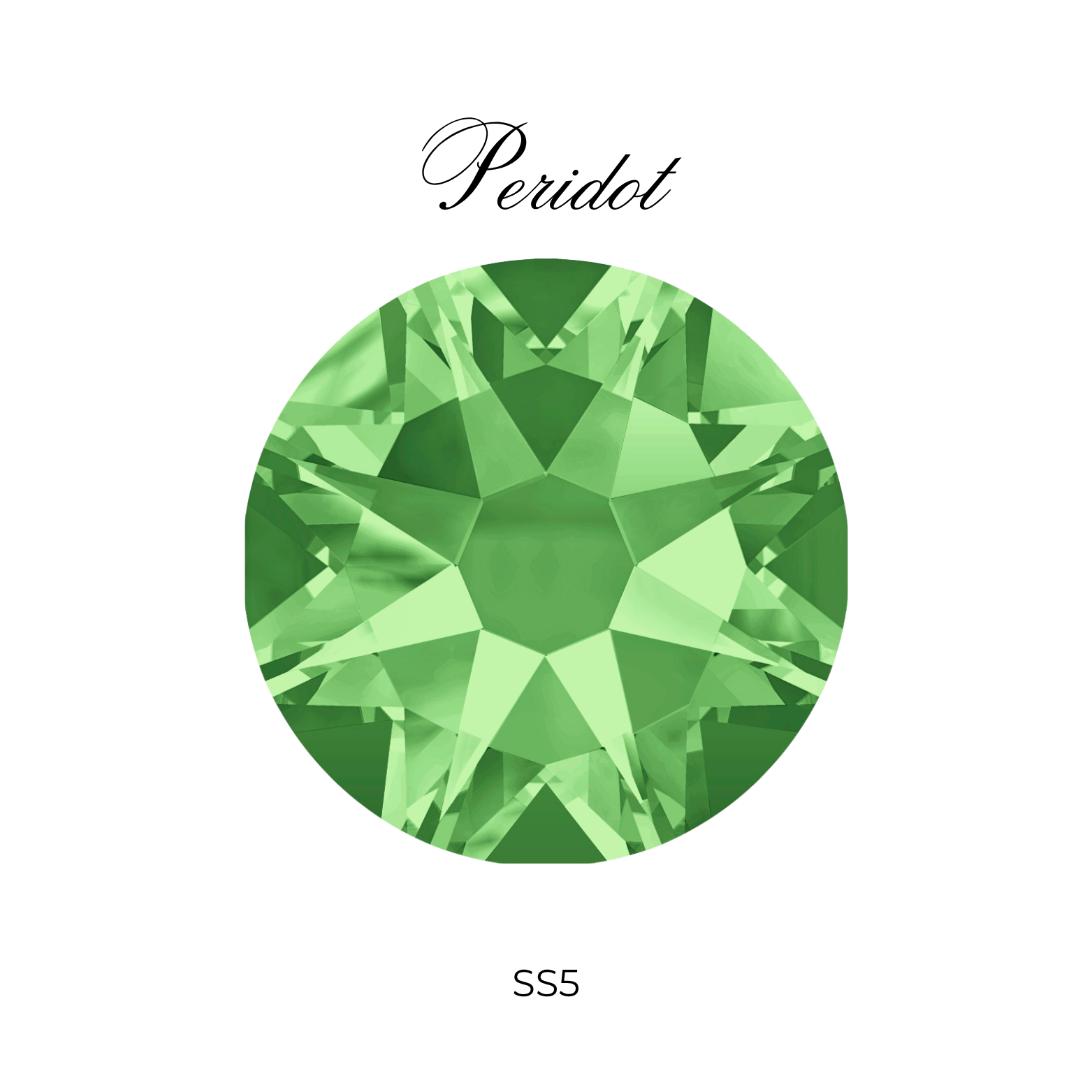 Round Colors Medium (SS5) Tooth Gem - Swarovski & Preciosa