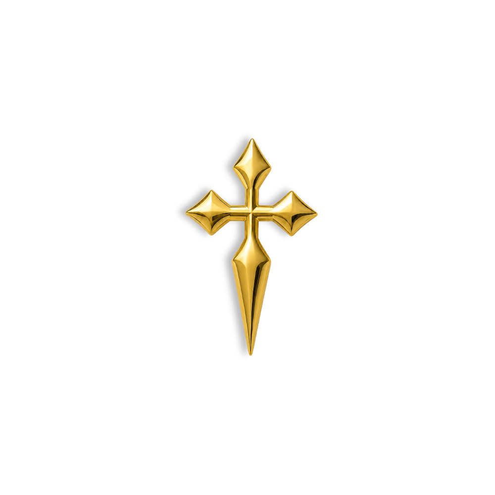 18K Gold Tooth Gems – Dagger Cross