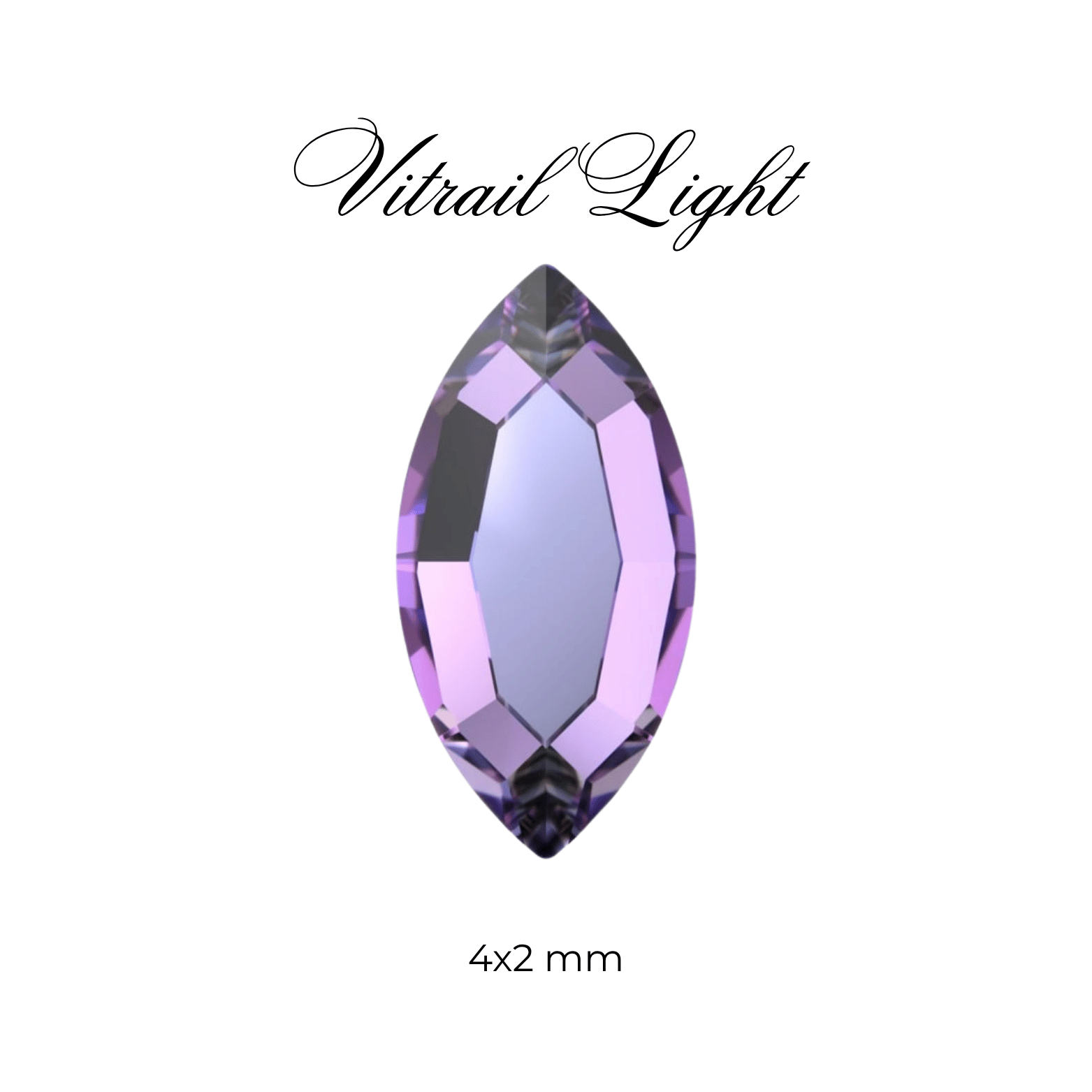 Navette Tooth Gem - Swarovski & Preciosa