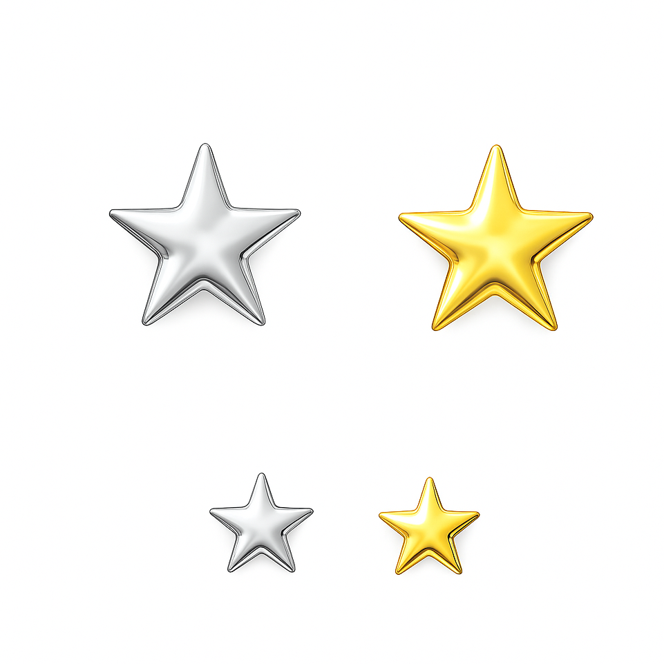 Star Tooth Gem - 18K Gold