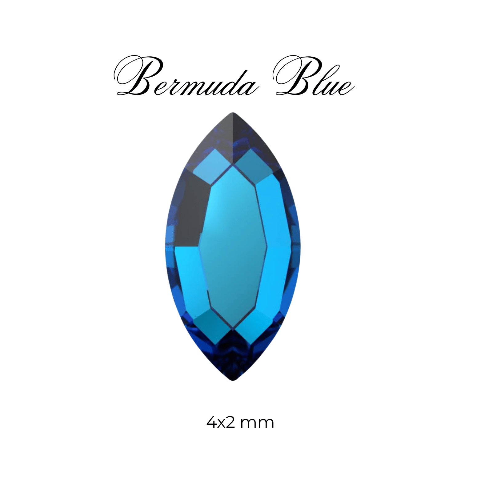 Navette Tooth Gem - Swarovski & Preciosa