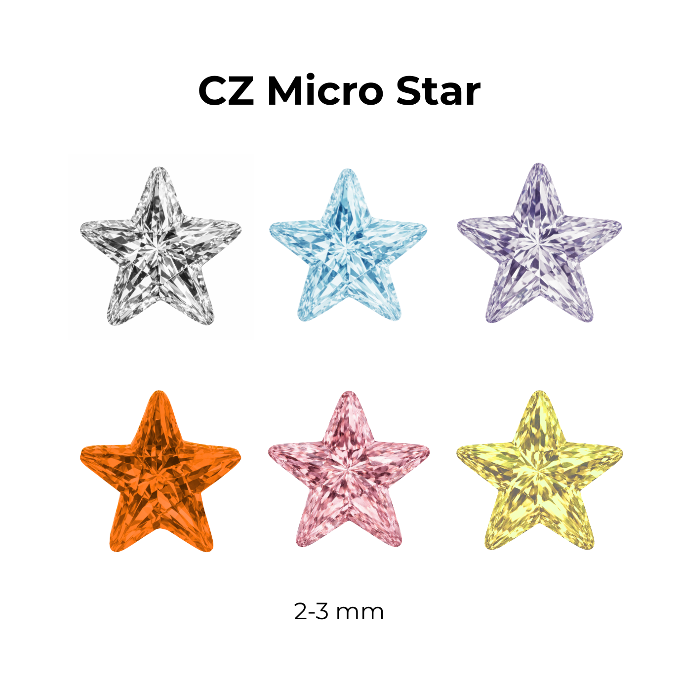 Micro Cubic Zirconia – Star