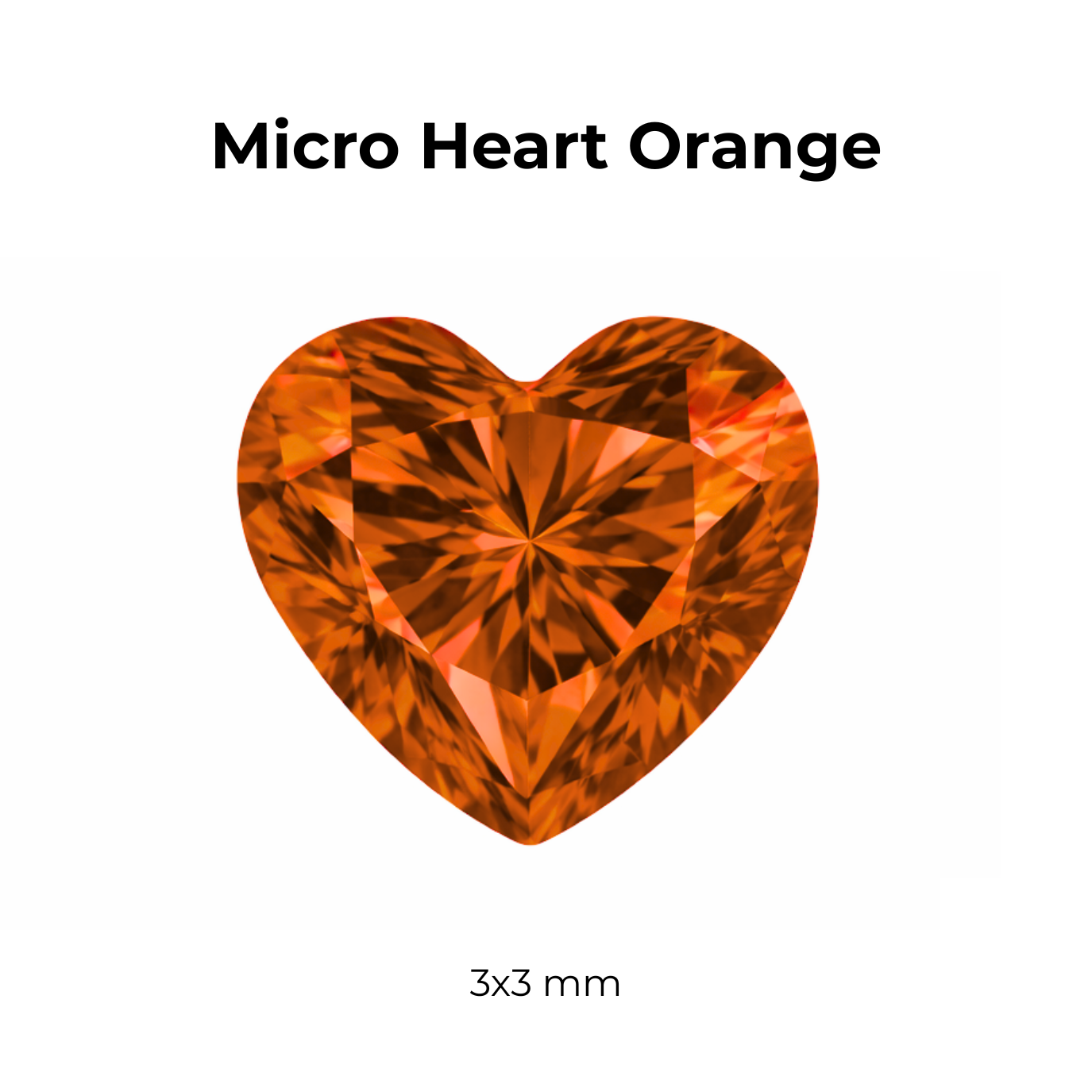 Micro Cubic Zirconia – Heart