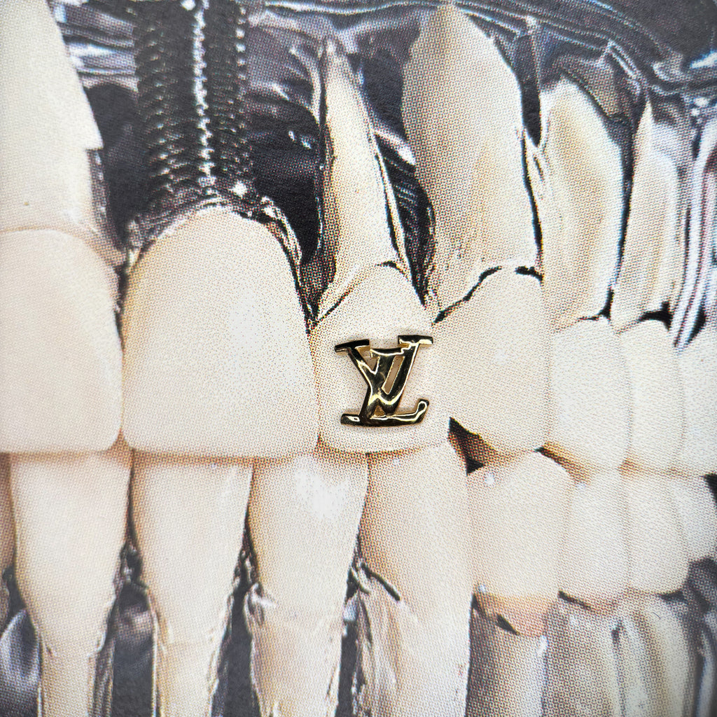18K Gold Tooth Gem – LV Logo
