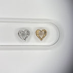 18K Gold Zahn-Anhänger – Engelsflügel Herz