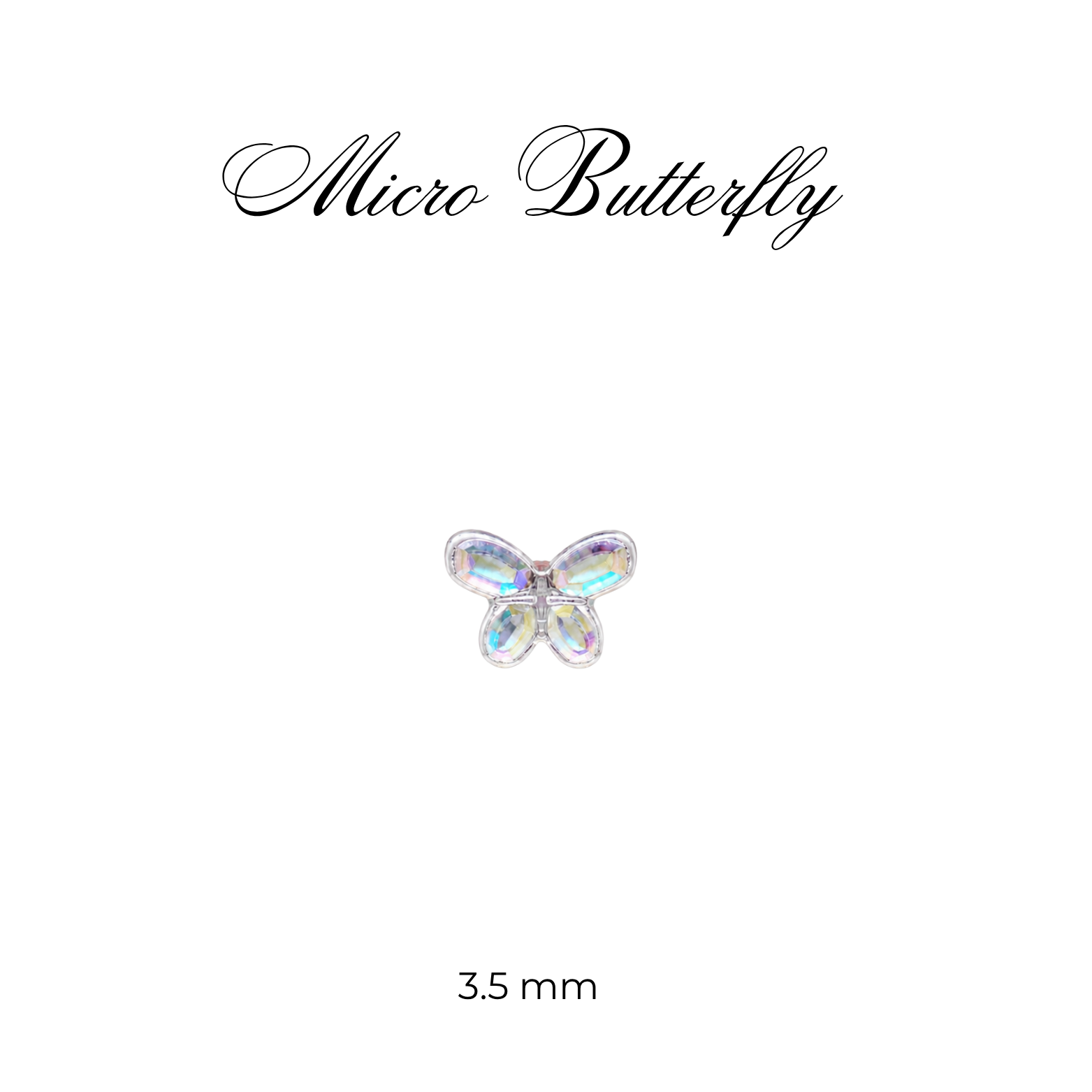 Micro Tooth Gems Butterfly