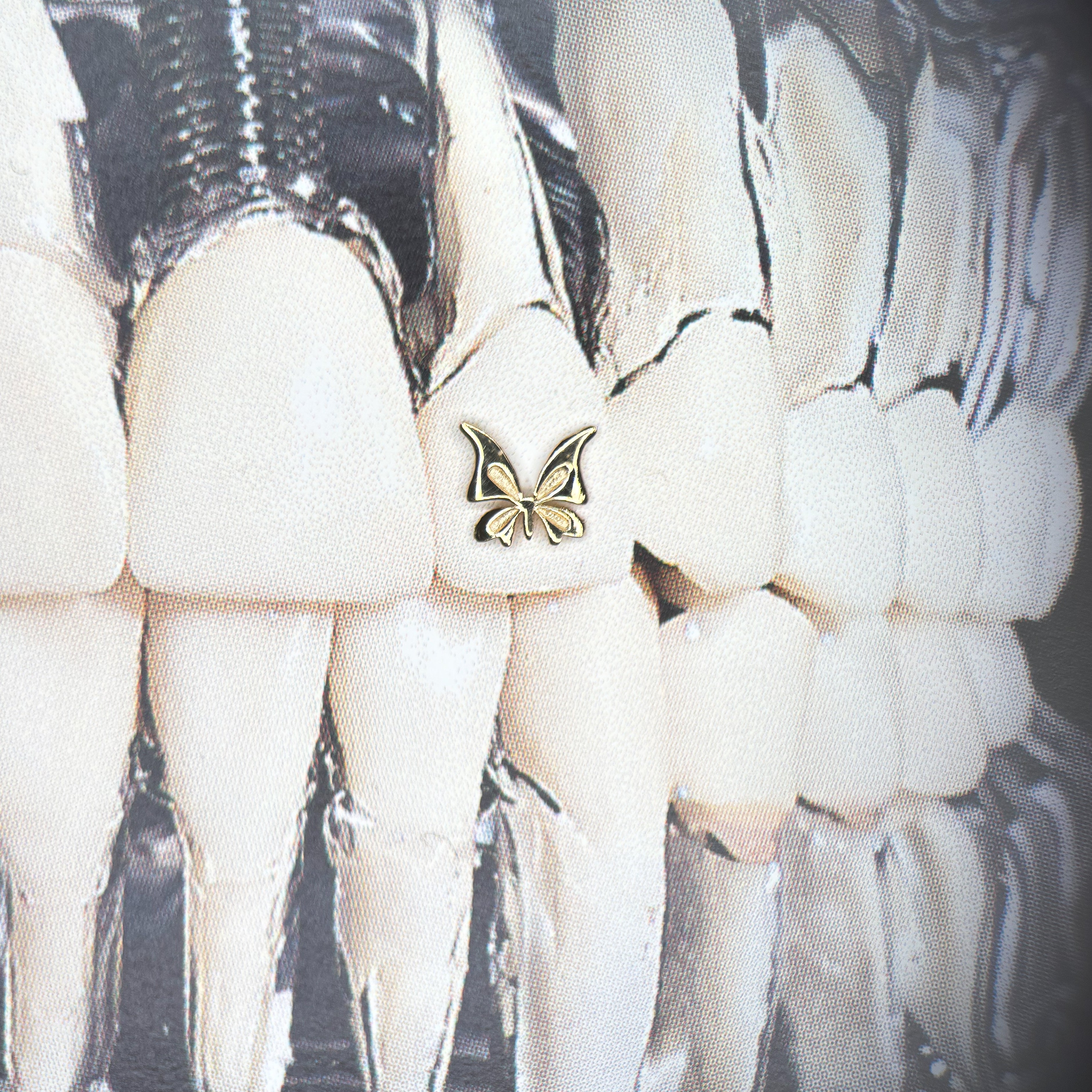 18K Gold Tooth Gems – Ribbon Butterfly