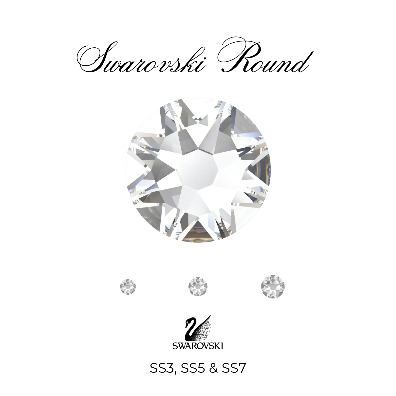 Round Flat Back Crystals - Swarovski