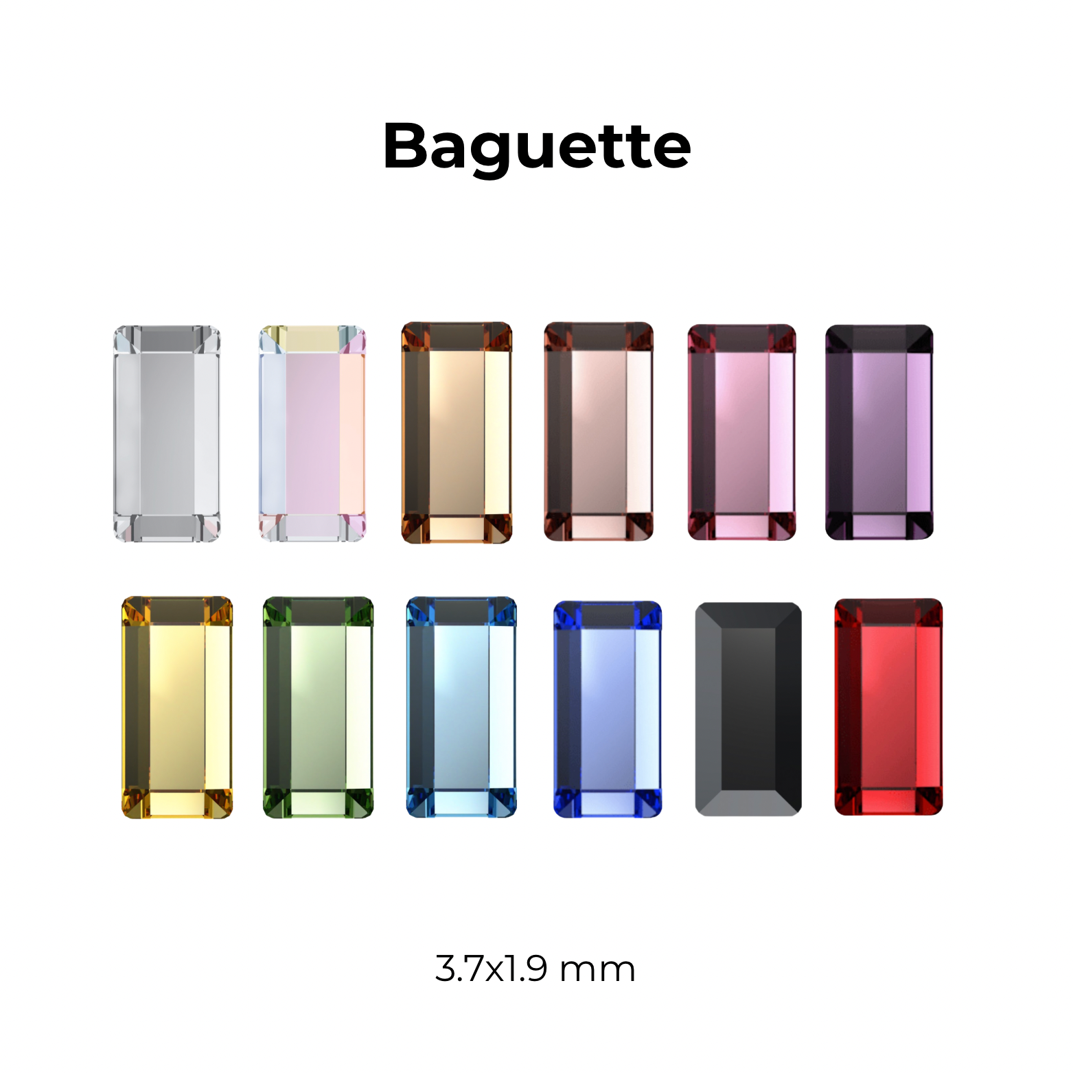 Baguette Tooth Gem - Swarovski