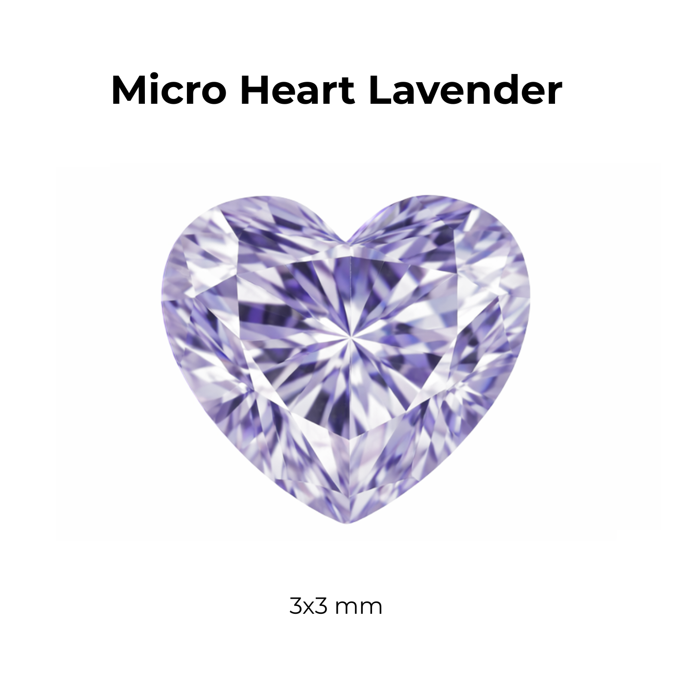 Micro Cubic Zirconia – Heart
