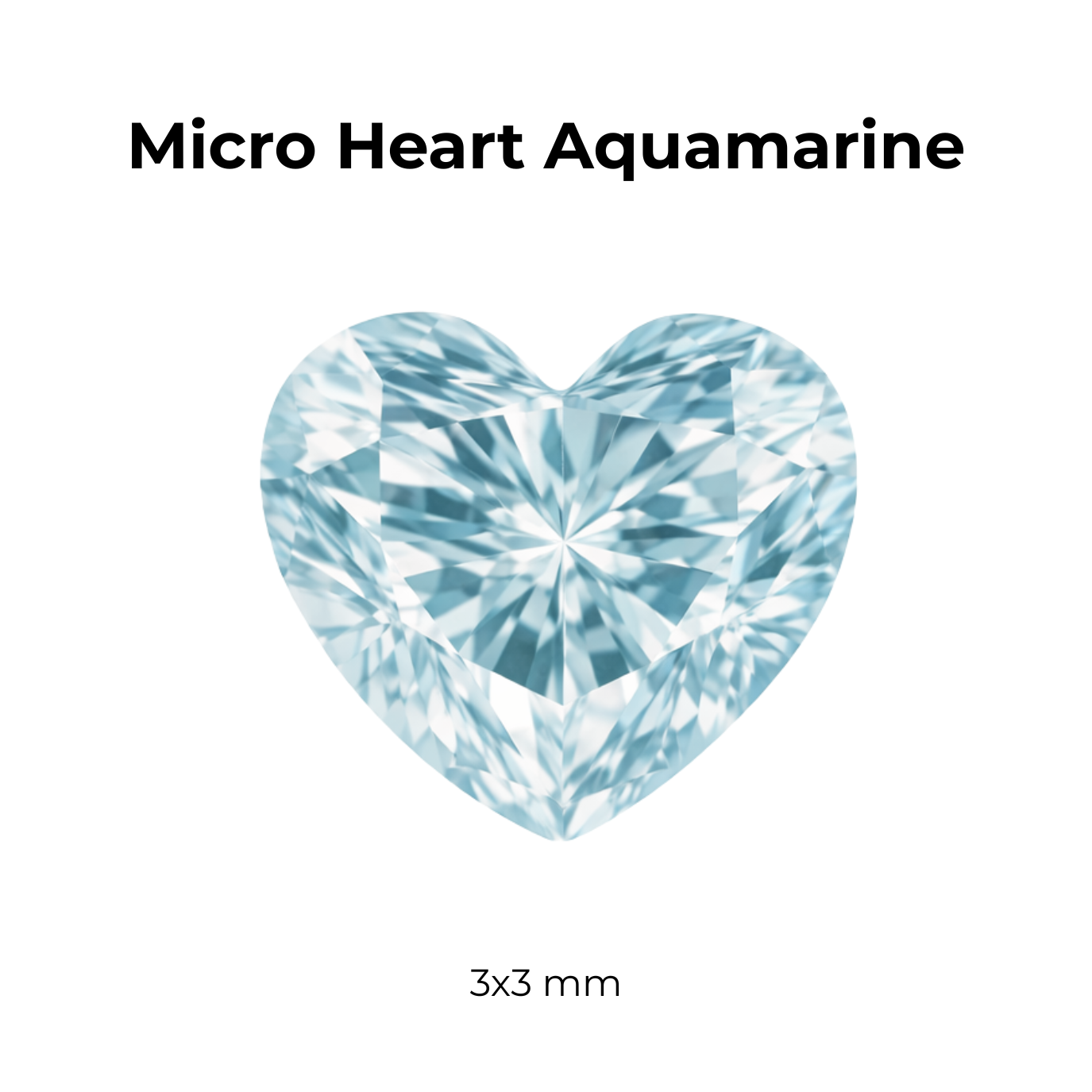 Micro Cubic Zirconia – Heart
